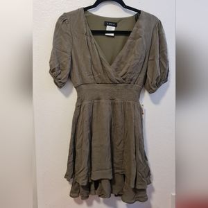 Olive Green Dress (Size 3/4)